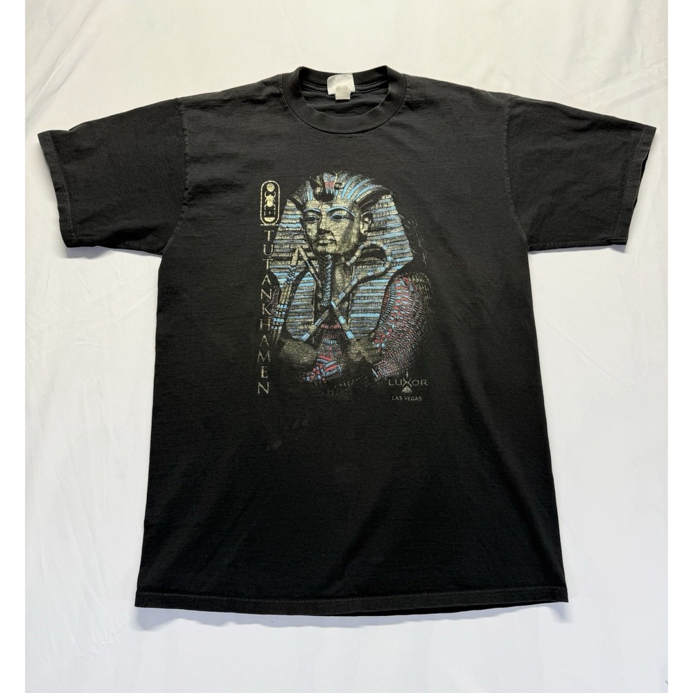 Tutankhamun Egypt Graphic‎ T-shirt Luxor Las Vegas Black Mens Large